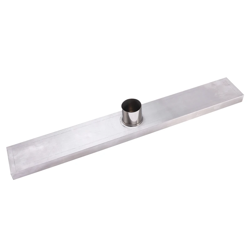 Linear Channel Floor Drain Gate Stainless Steel Deodorization Type Shower Bathroom Drain Cover Invisible Large Displacement Floo