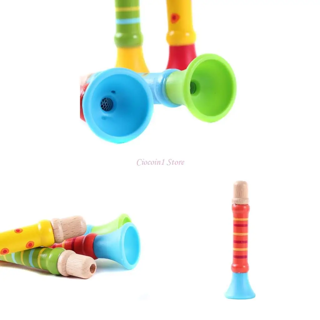 Y1UB木製ホイッスルフルートおもちゃのための音楽学習幼児時代の楽器