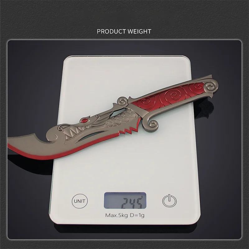 27 cm Spiel Valorant Nahkampf Messer Drachen Klinge Echte Requisiten Modelle Spielzeug Ornamente Taktische Messer Spielzeug Schwert Dekorationen Geschenke