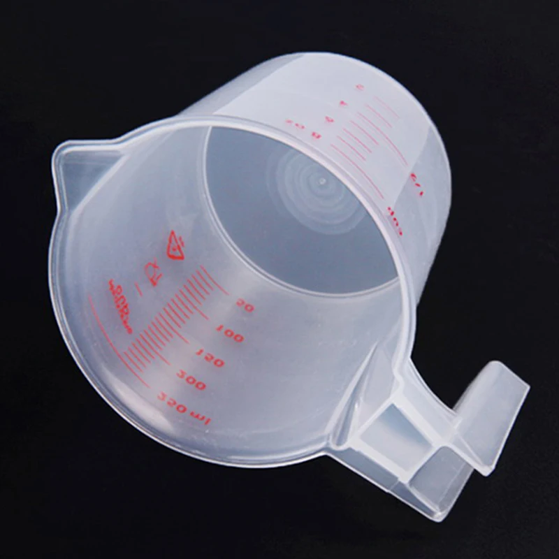 250ml plastic clear measuring cup handle liquid pour spout home kitchen tools