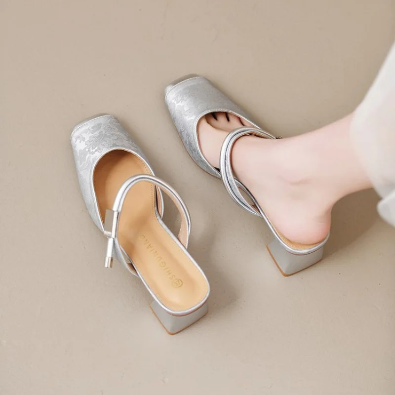 

Сандалии в сказочном стиле с закрытым носком, новые французские универсальные туфли Мэри Джейн для женщин.