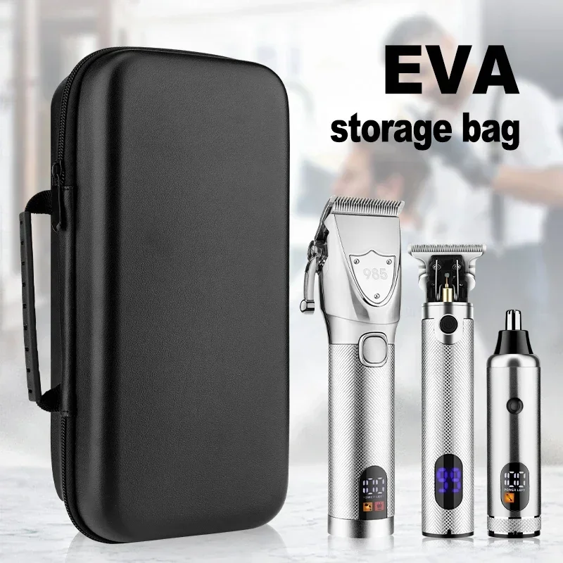 RESUXI 985 جديد احترافي 3 في 1 مشابك شعر آذان الأنف مجموعة تشذيب الشعر مع حقيبة آلة قطع الشعر أدوات العناية بالرجال #2