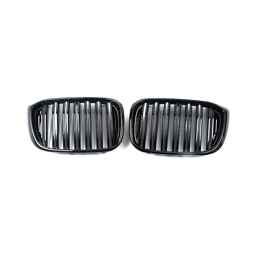 

For BMW X3 X4 G01 G02 X3M X4M F97 F98 2019 + ABS Gloss Black Center Grid Front Bumper Kidney