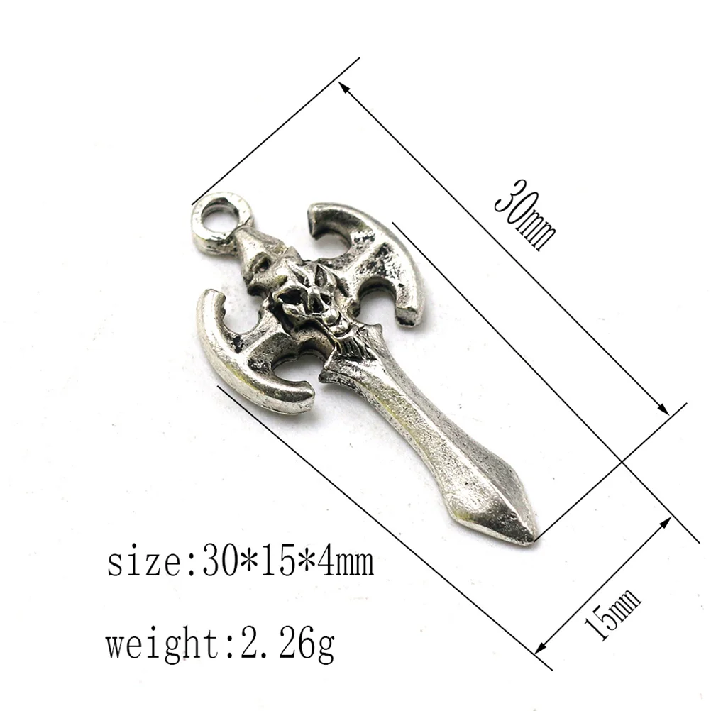 

20Pcs Skull Cross Alloy Pendants Charms for Necklace Bracelet DIY Jewelry Making Accessories Metal Fashion Pendant Charm Set