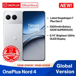 World Premiere OnePlus Nord 4 Global Version Snapdragon 7 Plus Gen 3 Sony 50MP Main Camera 5500mAh Battery 100W SUPERVOOC Charge