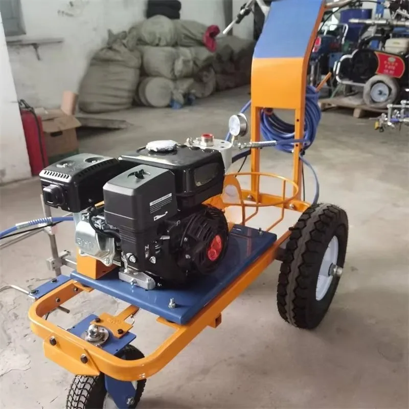 High Quality Road Paint Dispenser Cold Plastic Spray Paint Marking Sprayer Machine with Engine Motor Core Components