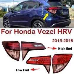 Para Honda Vezel HR-V 2015 - 2018, accesorios para coche, luz trasera izquierda y derecha, señal de giro, lámpara de freno, conjunto de luz trasera automática