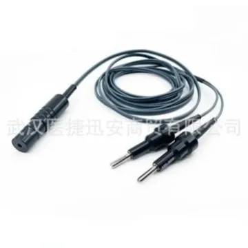 Conji Coagulation Wire Reproducibility Bipolar Clamp Cable Silicon Length 3 Meters Coagulation Tweezers Wire 4.0 Banana Insertio