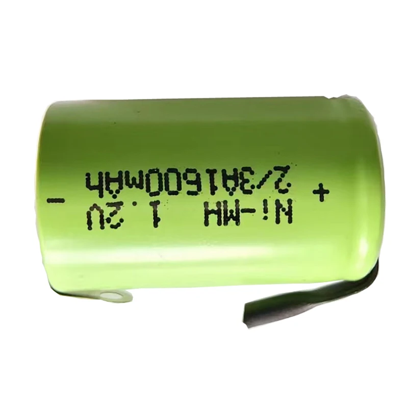 

100% New 2/3A 1.2V 1600mAh High Quality NI-MH Rechargeable Battery For Philips HQ26 HQ26/A Electric Shaver 17*28mm