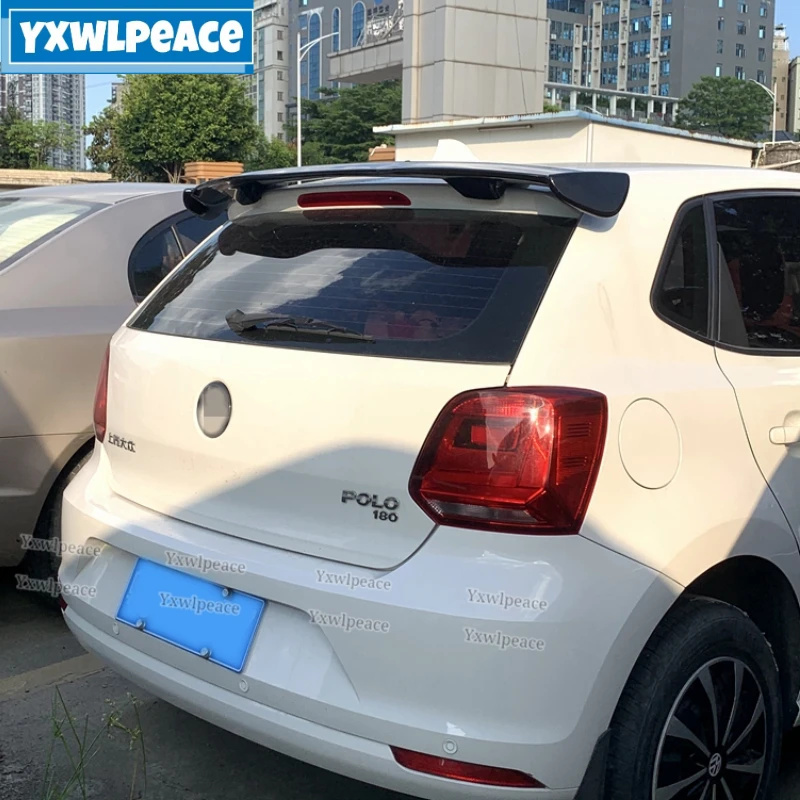 

For Volkswagen Vw Polo 2011-2018 High Quality ABS Plastic Unpainted Color Trunk Wing Rear Roof Spoiler Car Accessories