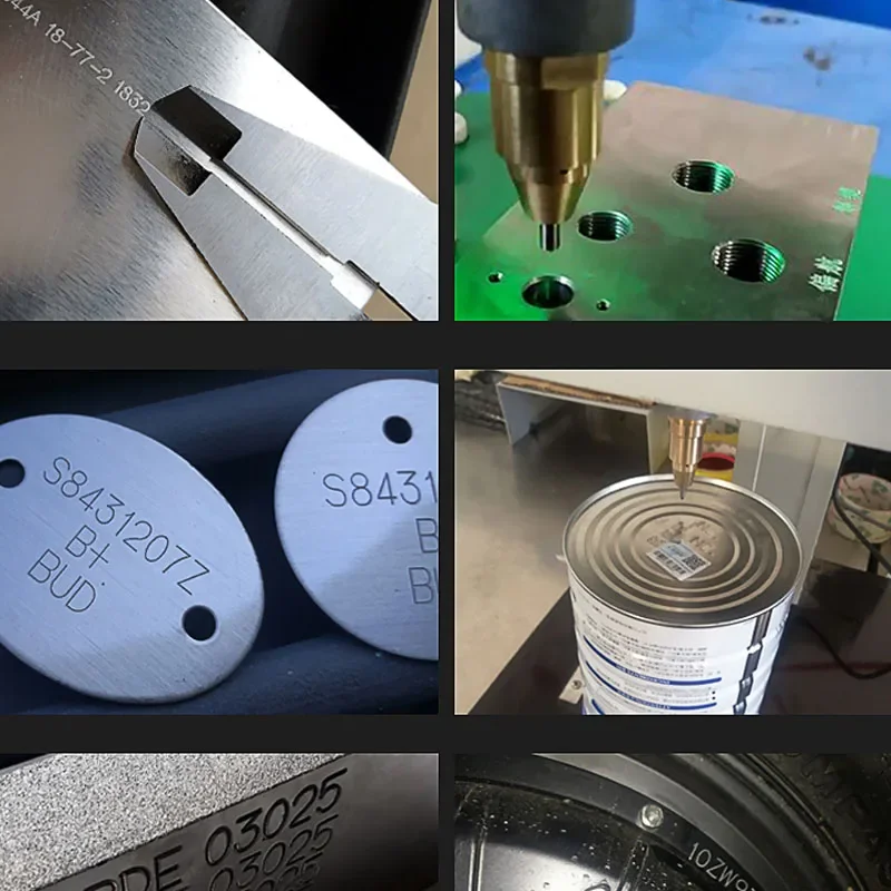 New Engraving Machine Small Automatic Metal Pneumatic Marking Computer Desktop Engraving Machine Stainless Steel Coding Machine