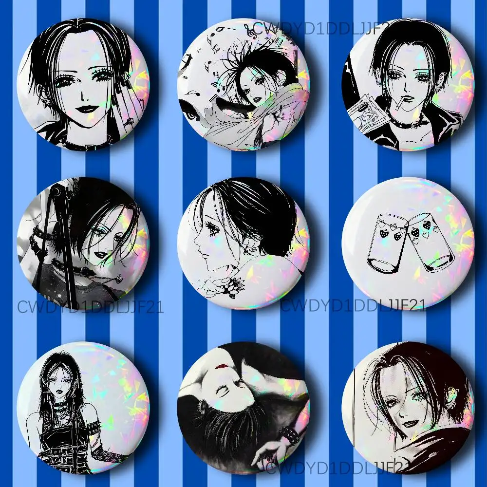 

NANA O-Osaki Rock Button Pins Cool Anime Cosplay Badges Clothes Backpack Decorations Brooch Gifts
