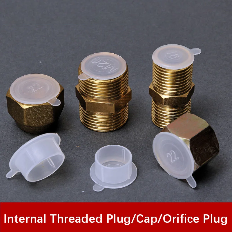 10-100pcs Internal Thread Plastic Plug Cap White Plastic Tube Hole Stopper Cover Plastic Plug Screw Cap