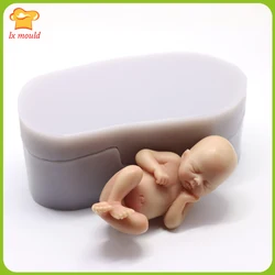 3D Baby Silicone Cake Mold Fondant Chocolate Decorating Baking Topper Mould