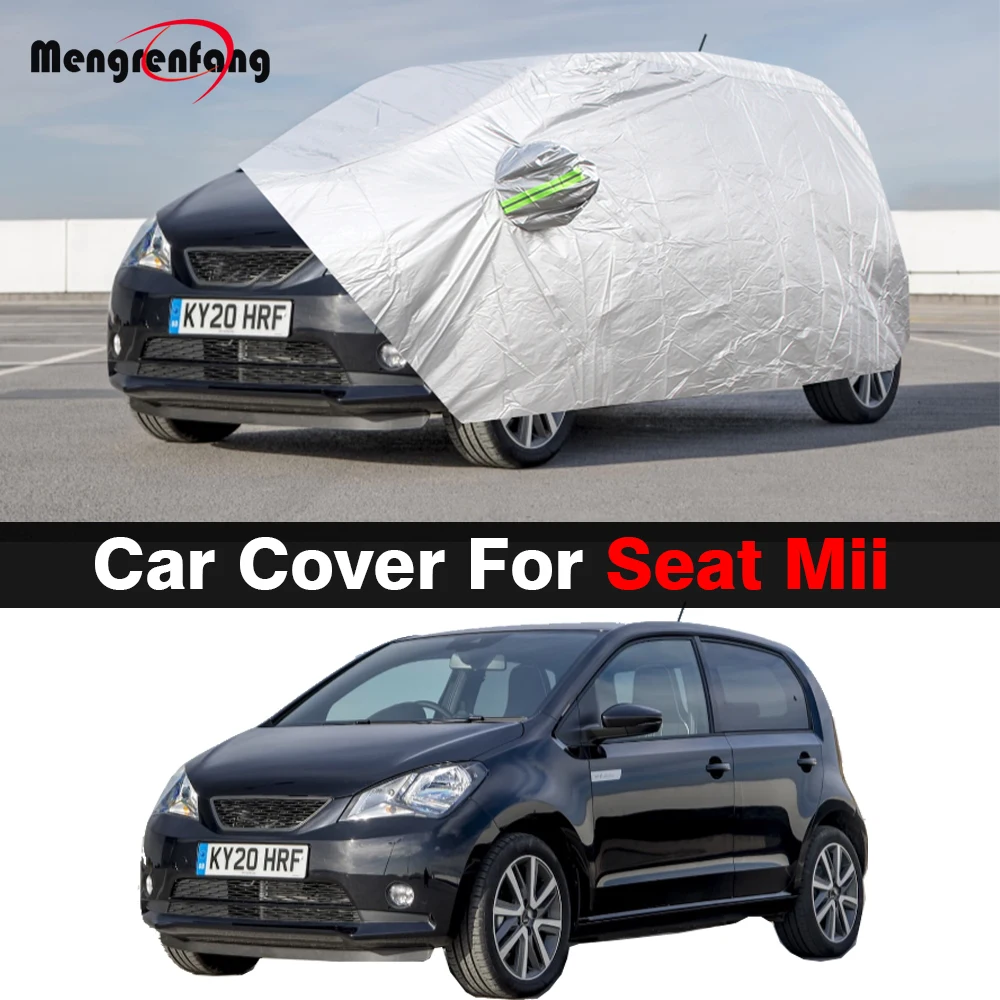 Car Cover Sun Anti-UV Rain Snow Wind Dust Protect Durable Auto Cover For Seat Mii 2011-2025