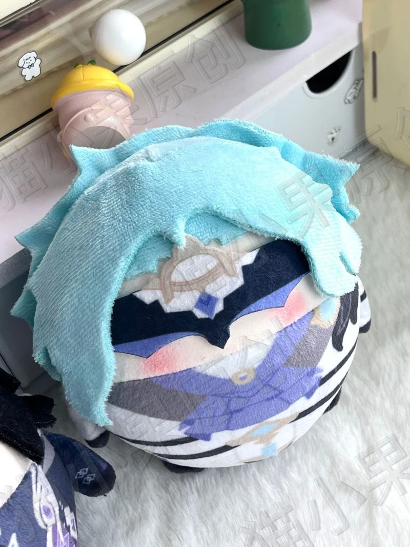 Latest 10cm Cute Round Ball Egg Shape The Doctor‌ Zandik Il Dottore Plush Toys Cosplay Genshin Impact Anime Game Plushie Doll - view 3