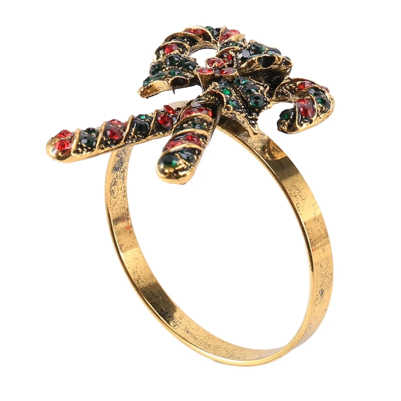 Anéis De Porta-Guardanapo De Natal, Decoração De Mesa, Banquete De Jantar De Festa, Natal, 8Pcs