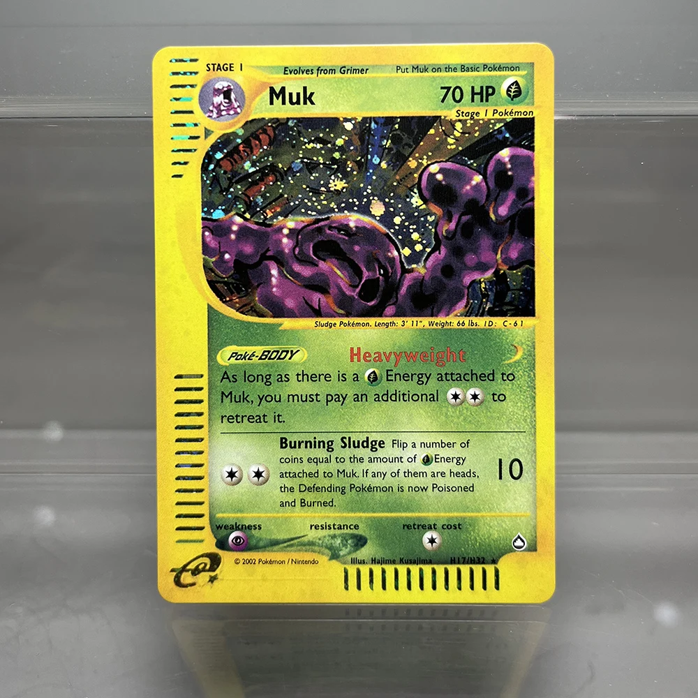 PKM-Karten Tyranitar Gengar Nidoking Einzelfolienkarten Aquapolis Espeon Hypno Classic Game Collection Cards PTCG Proxy Cards