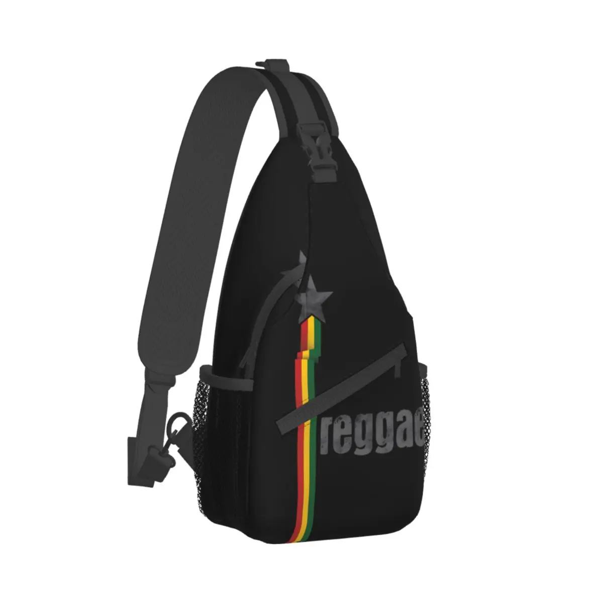 Crossbody Bag Sports Reggae Stars Chest Bag Unisex Women Man Fashion Shoulder Backpacks Travel