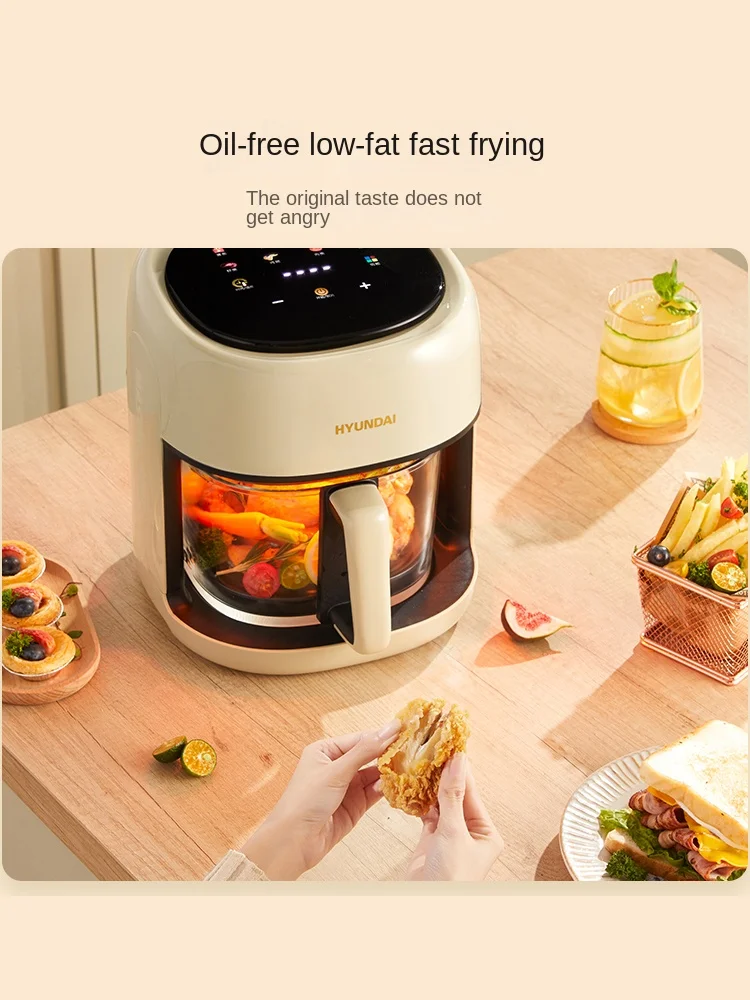 Air fryer household glass visual multi-function fully automatic electric oven large capacity French fries air fryer