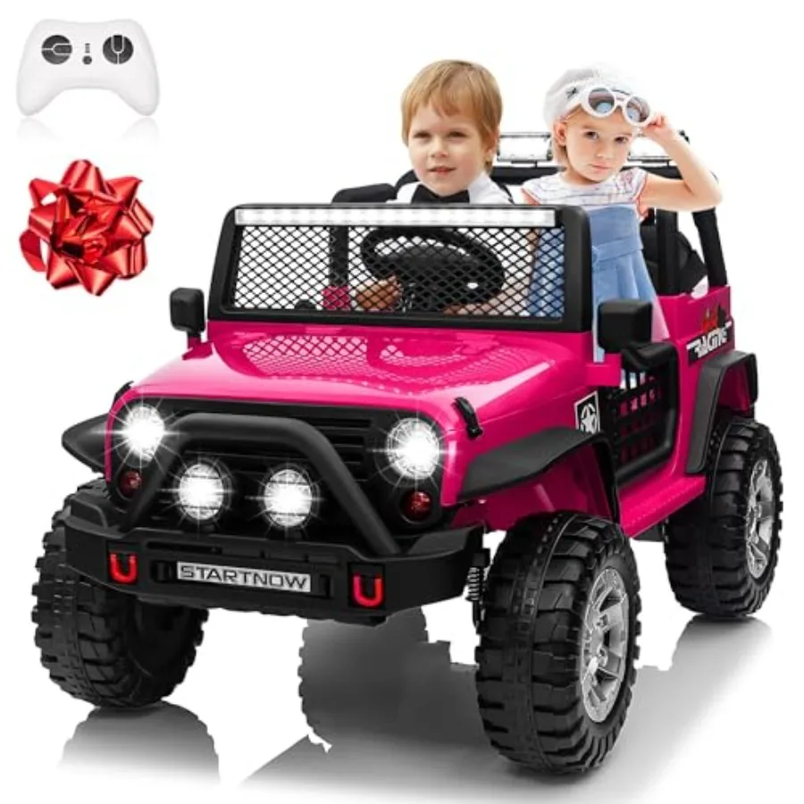 

24V 4WD 2 Seater Ride on Car with 4X200W Motor Remote Control 3 Speeds Bluetooth Music Spring Suspension Electric Car for Big B