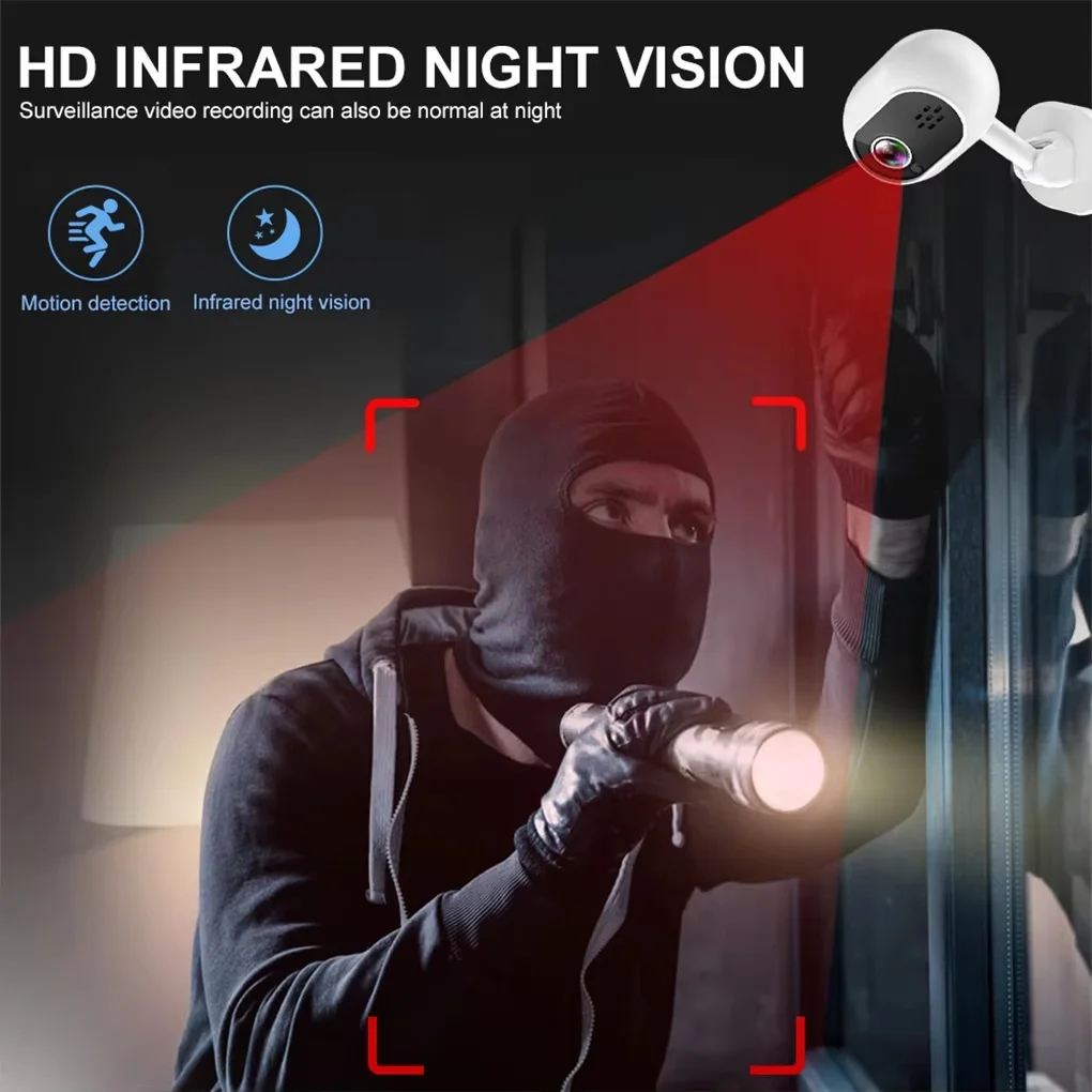 Smart HD WiFi Baby Monitoring Camera Two‑Way Audio Motion Alarm Infrared Night Vision Home Pet Elderly Surveillance Camera