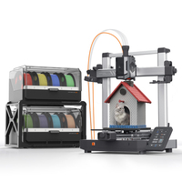 NEW ANYCUBIC Kobra 3 V2 Combo 3D Printer Large Size Fully Automatic Leveling FDM High Speed Desktop Multi Color 3D Printer