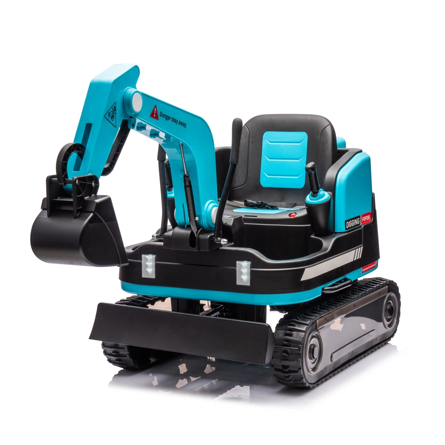Super Large Electric Excavator Ride-On Toy for Kids Plastic Crawler Engineering Hook Machine for Boys Girls Aged 5 to 7 Years