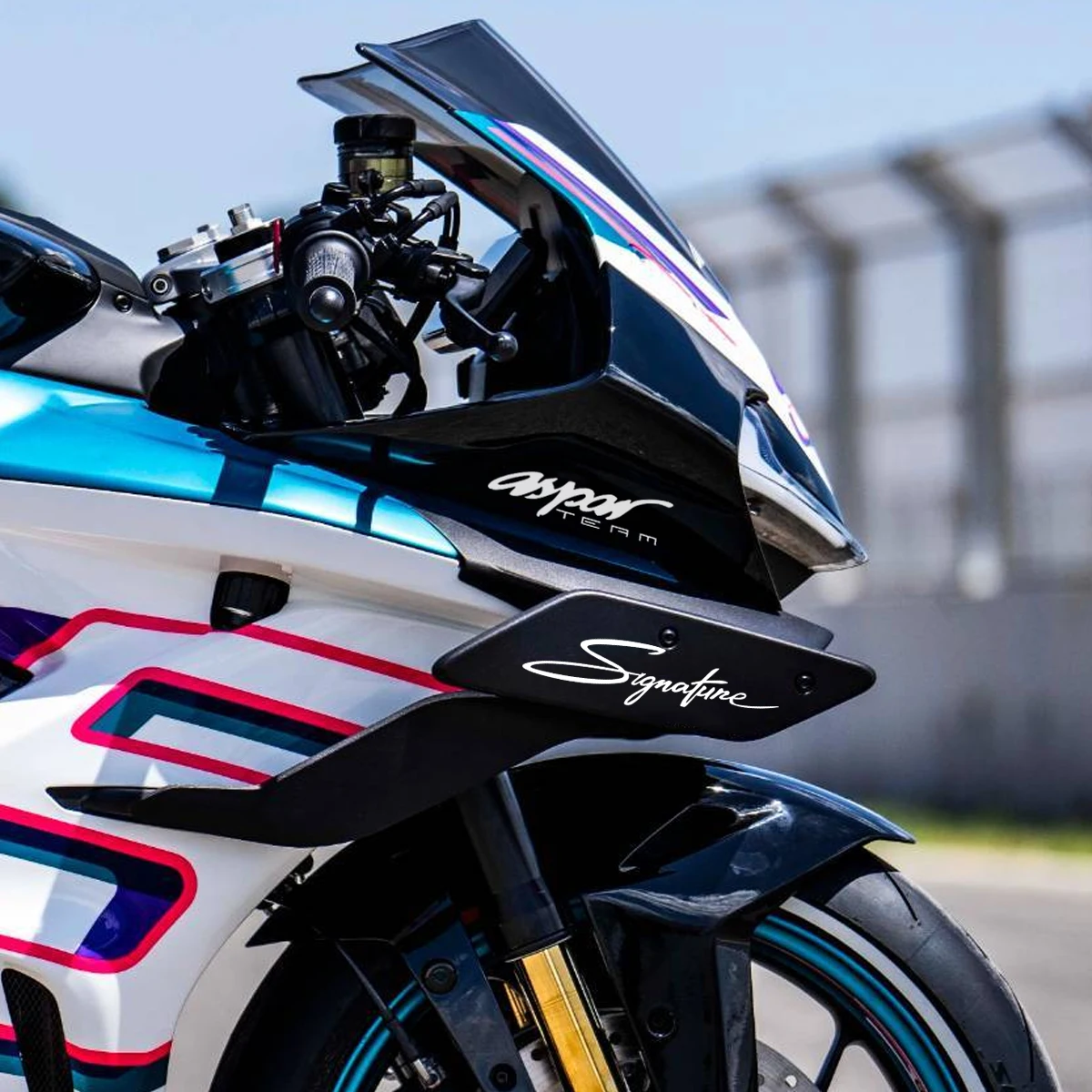 Motorcycle 675SR Stickers Aero Wings Aspar Signature Design Side Fairings Decals Fuel Tank Panel For 675SS 675SR-R