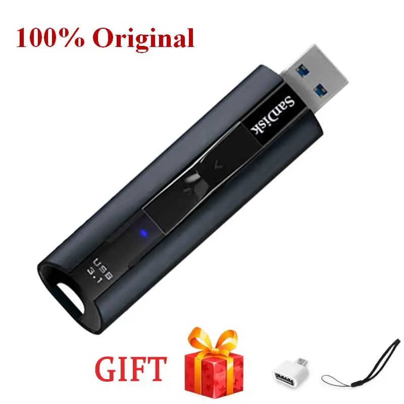 100%SanDisk High Speed 420MB/S Memory USB 3.2 1TB 512GB Stick CZ880 Extreme PRO 128GB Solid State Flash Drive 256GB Pen Drive PC