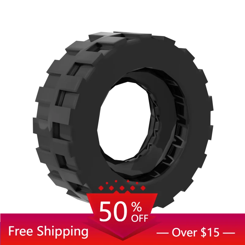 10PCS MOC Bricks Assembles Particles 92409 small tire 50951 tire skin for Building Blocks Parts DIY Educational gift Toys