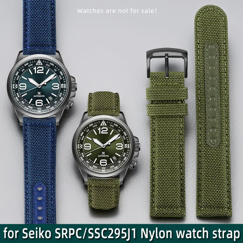 20mm 21mm 22mm Nylon Canvas Watch Strap For Seiko PROSPEX SRPC31J1 SSC295J1 Watch Band Citizen Tissot Outdoor Sports Bracelet