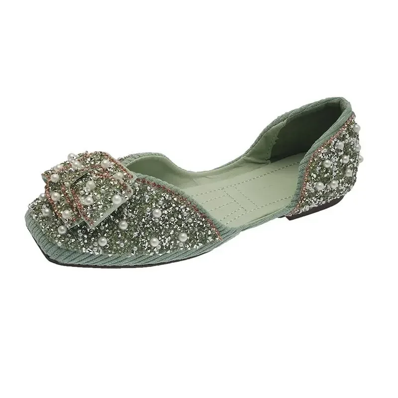 

Autumn Pointed Toe Flat Loafers Soft Sole Ladies Plus Size 35-43 Zapatos De Mujer Women Fashion Flat Single Shoes Feamle