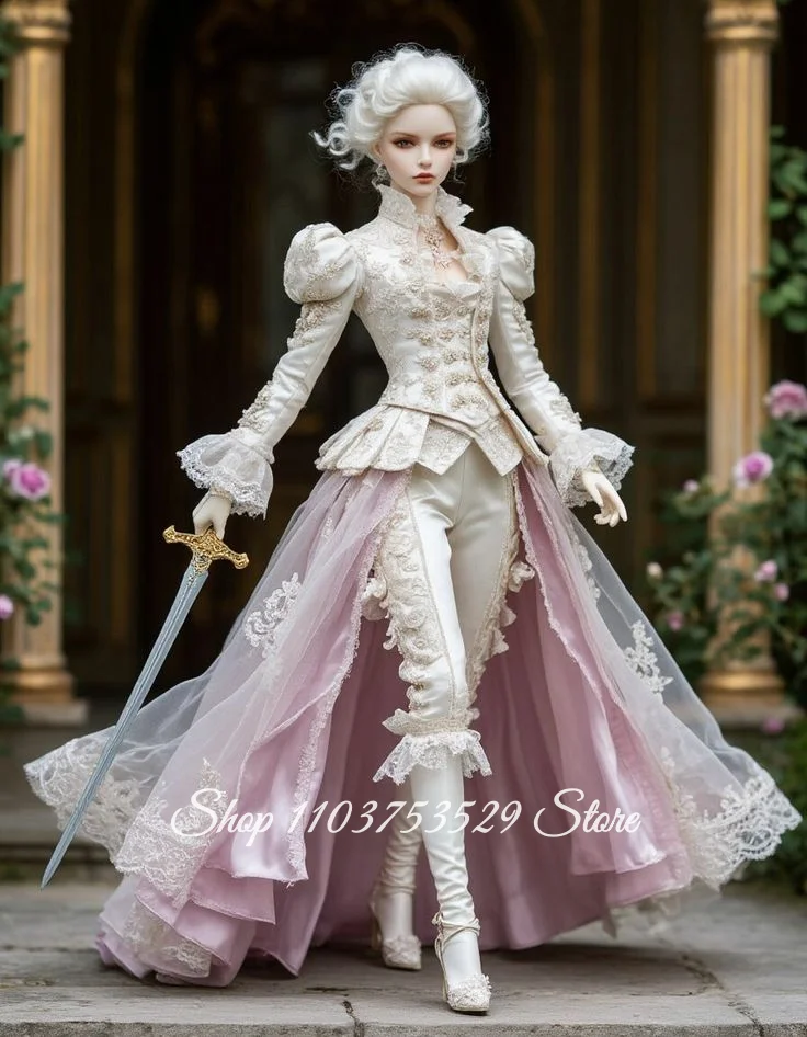 

Customized Lavish Vintage Victorian Ball Gown Lace Long Sleeved Evening Dress Costume for Special Occasions and Ballroom Dresses