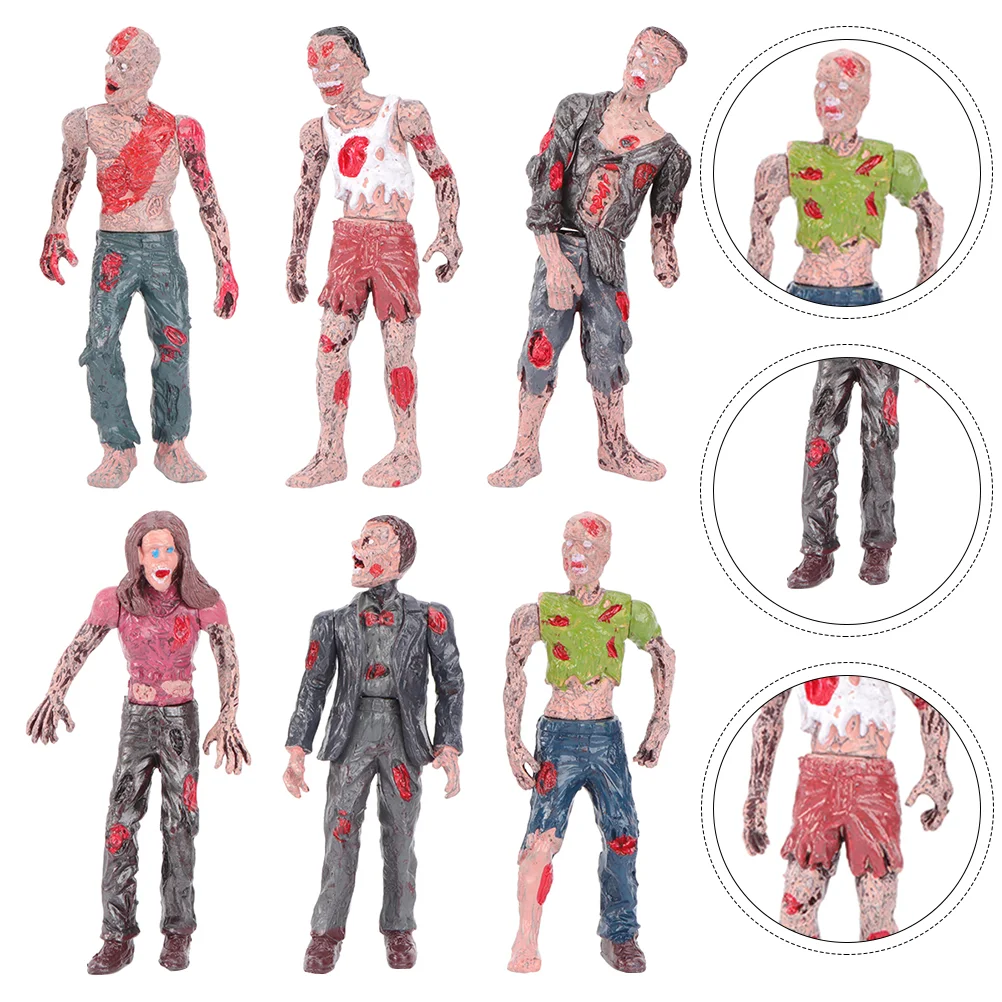 

Zombie Action Figures Toy Plastic Model Figurines Mini Corpse Dolls Simulated Toys