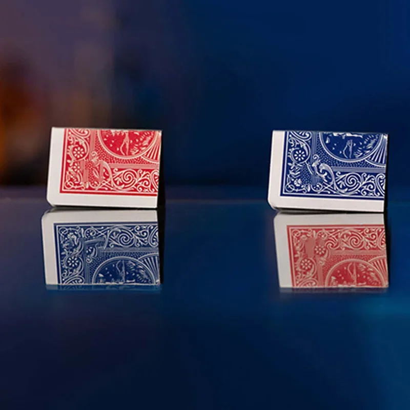 Quartet by Mark Mason Card Magic Tricks Folded Card Change Places Red Blue Change Magia Close-up Illusion Gimmick Mentalism Prop