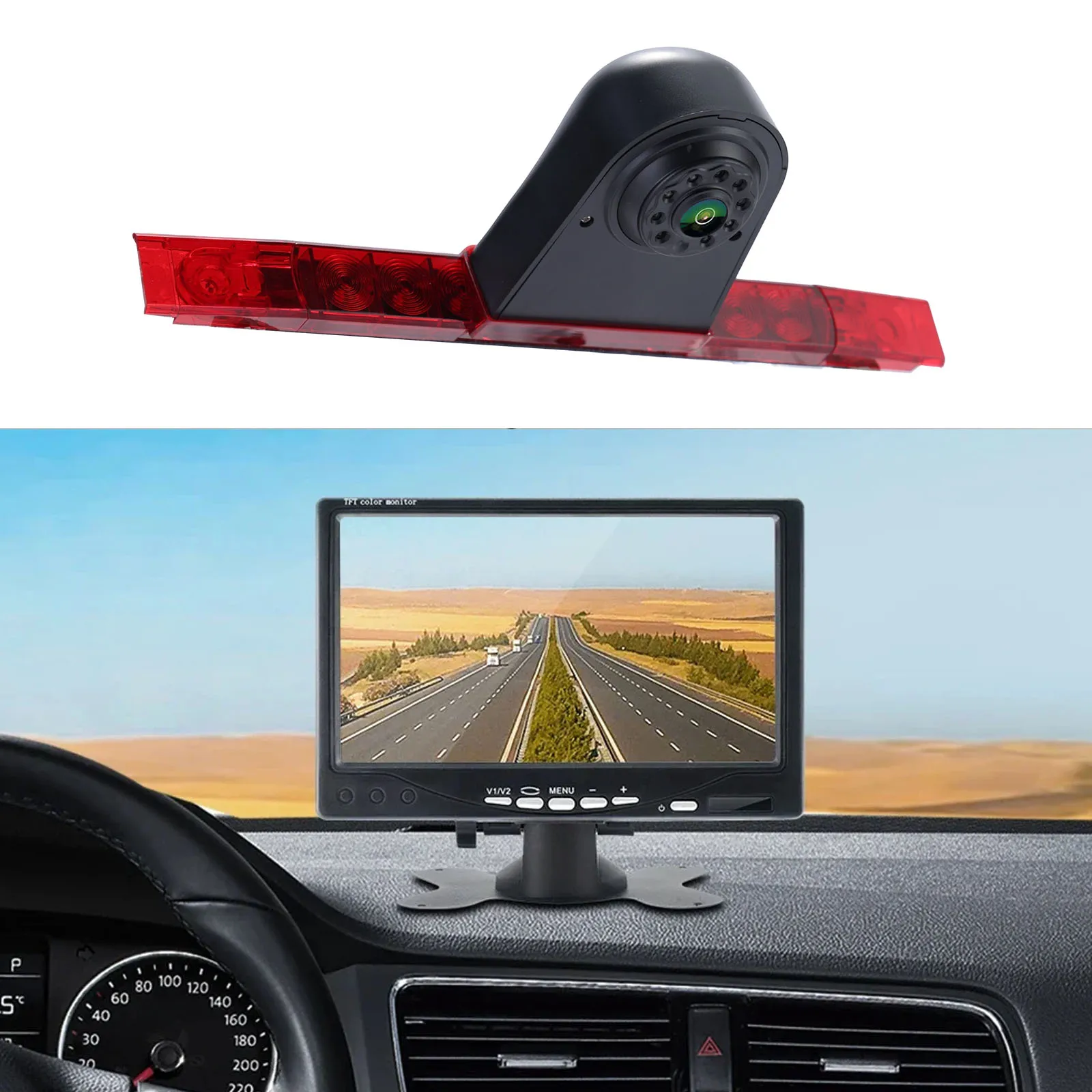 Car rear view camera+7“Monito for Fiat Ducato Womo Sunlight T68/Carado van V132 V337 Edition V339 pro T338 Emotion T447 T67S 343