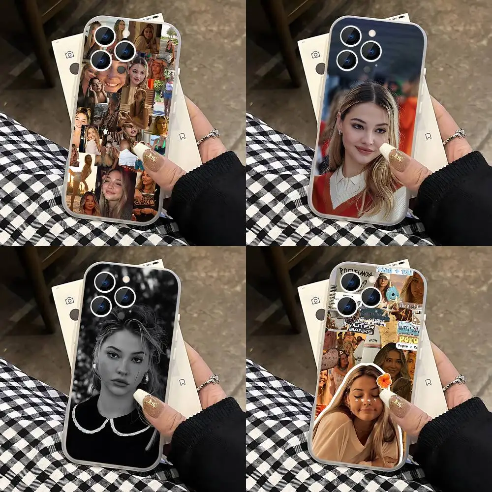 

Actor M-Madelyn C-Cline Phone Case For iPhone 17,16,15,14,13,12,11 Pro,Max,Plus,Mini,Air,E Magnetic Magsafe Frosted Clear