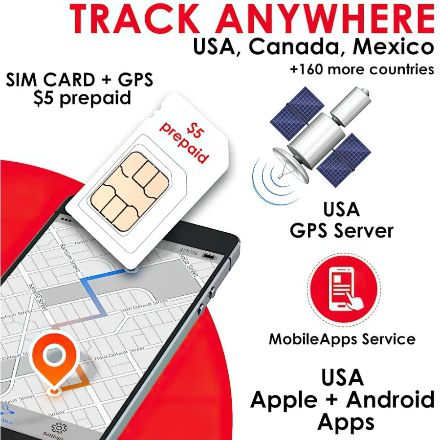 Cartões GPS se encaixam para Mini GPS Activity Tracker Geofences IOS Android