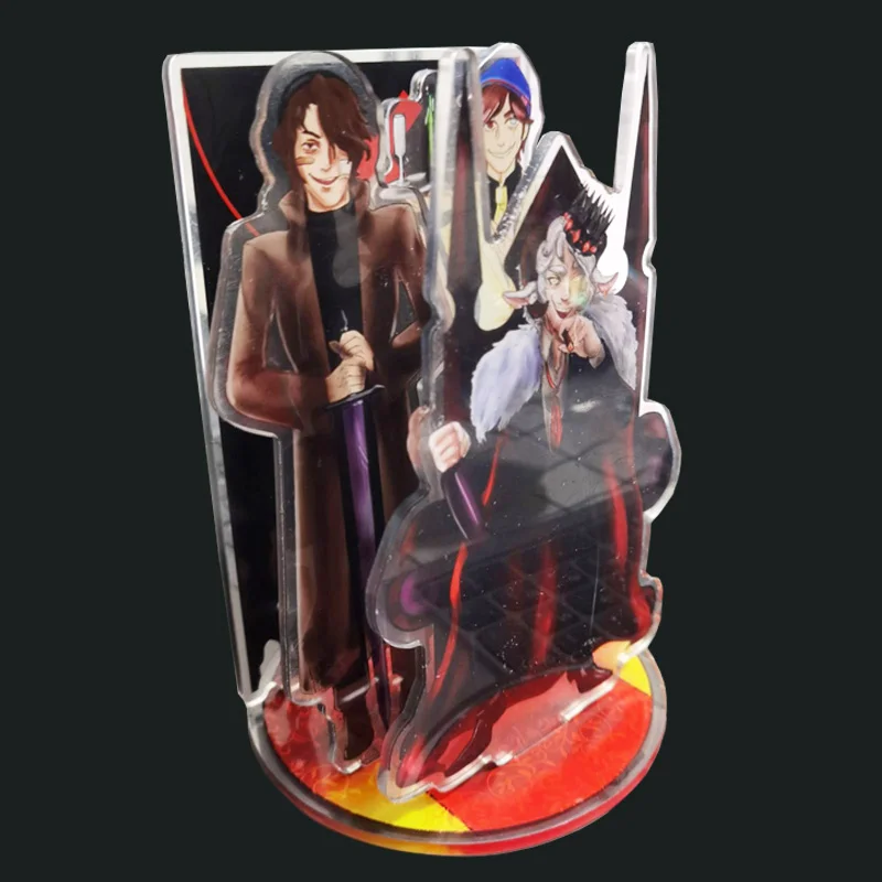 شخصية حامل مزيج مخصص أنيمي الشكل واضح الاكريليك نموذج مكتب ديكور الصورة الدائمة المفاتيح الواقف للهدايا المشجعين