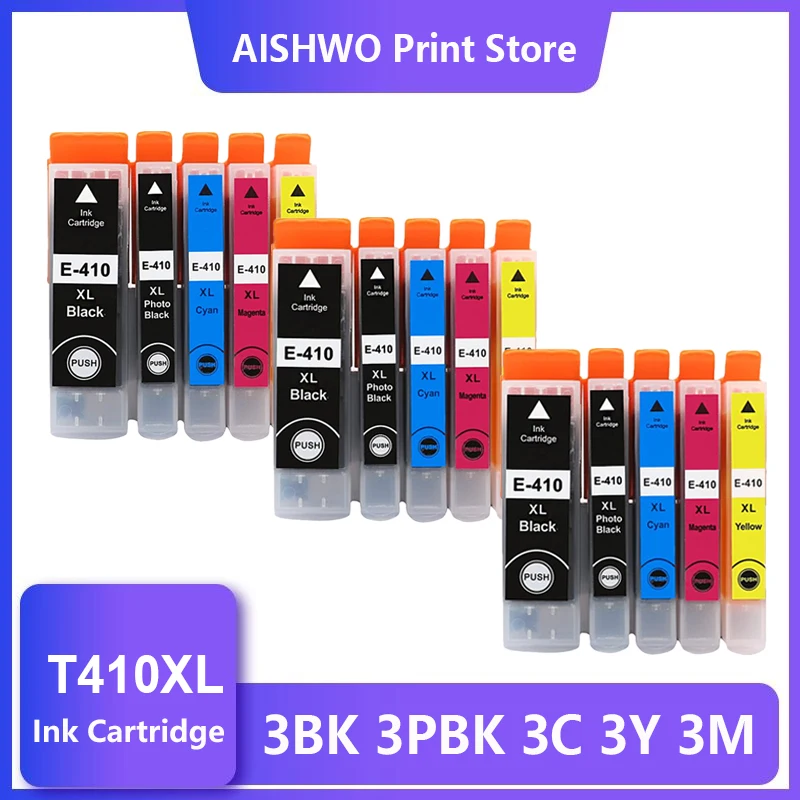 T410XL Compatible Ink Cartridge For EPSON 410XL 410 XL For Expression Premium XP 530 630 640 635 645 830 900 Printer