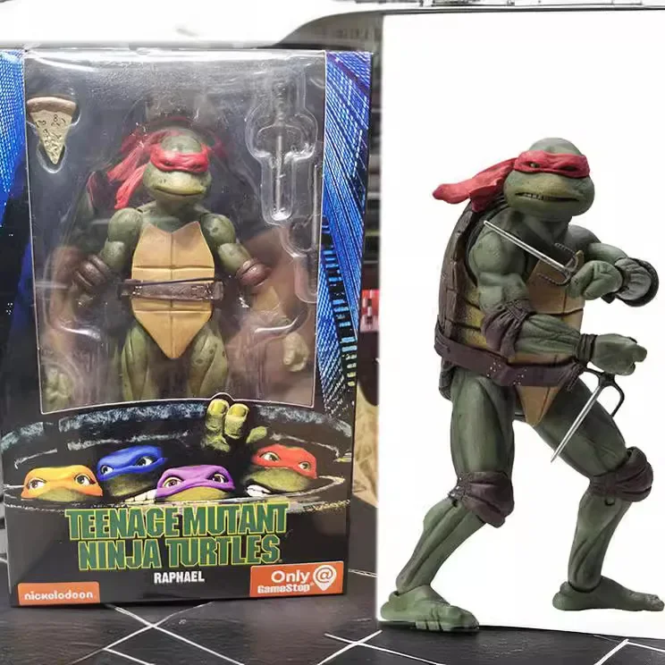 Ninja Turtle Anime Actionfiguur, Neca 1990 Filmversie, Beperkte editie, PVC-beeldje, Verjaardagscadeaus voor jongens