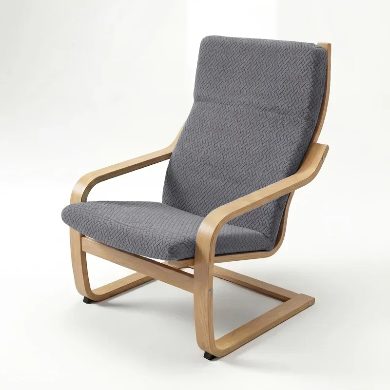 Stretch-Jacquard-Schonbezug für Poang-Stühle, elastischer, waschbarer Lounge-Stuhlbezug, rutschfester Schutz für Poang-Liegestühle mit Holzarmlehnen – Detail 4