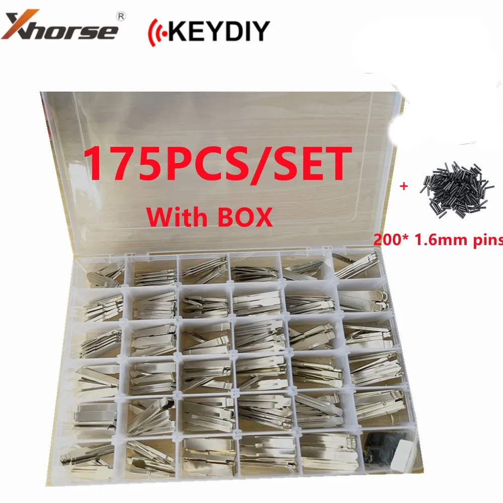 175pcs Car key Blank Remote KD Key Blade HU49 TOY43 HON58 CY24 NSN11 HU39 HY22 HU101 for KD900/KD-X2 KD VVDI Xhorse JMD Remotes