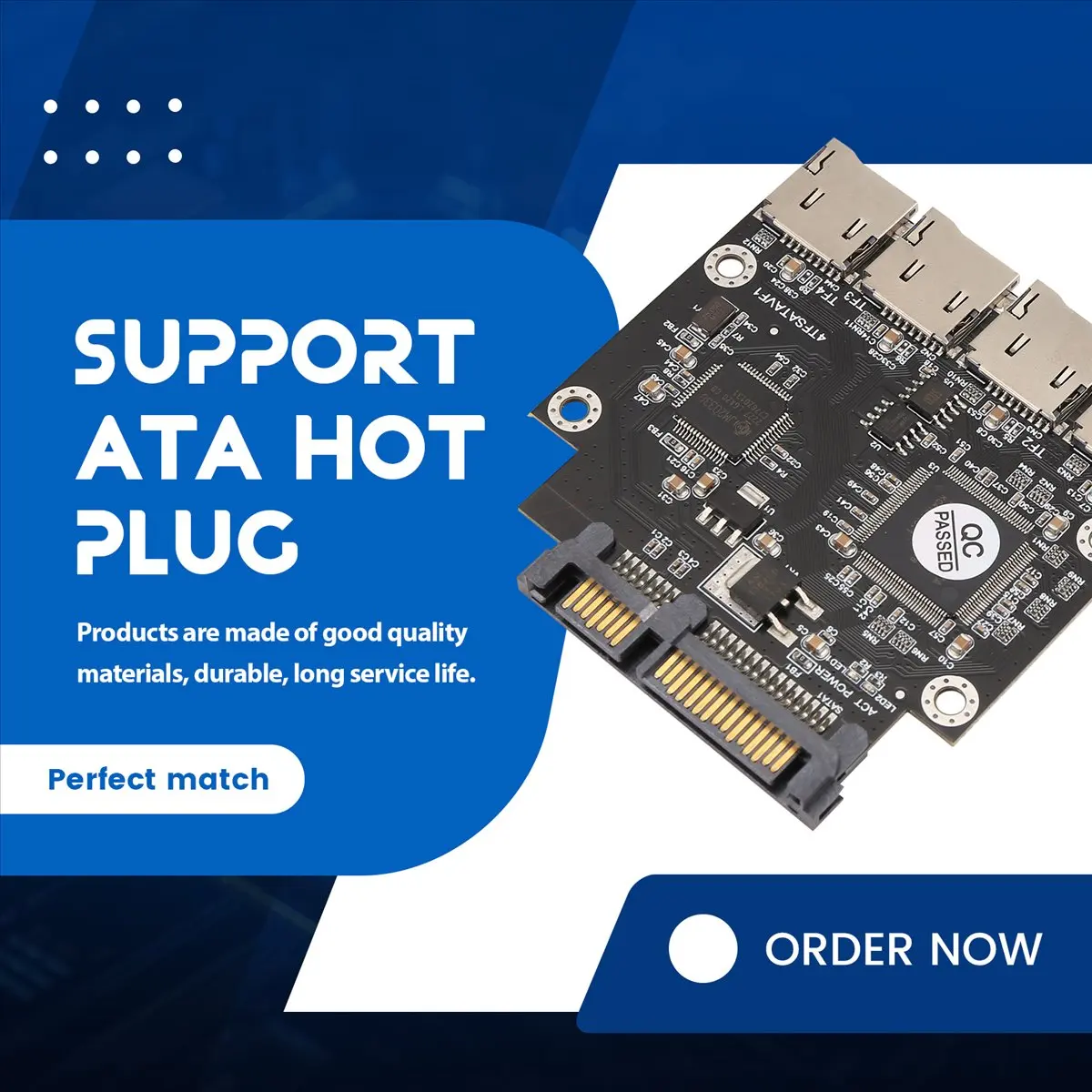 (A32M) 2.5 Inch 4 TF to SATA Adapter Card, Self-Made SSD Solid State Drive, For Micro-SD to SATA Group RAID Card