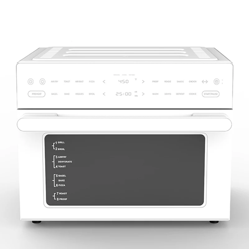 New Arrivals Oilfree Fryer 30L 1800W Smart Touch Screen Custom Oil Free Electric Air Fryer Glass Basket