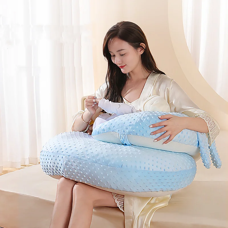 Children\'s Pillow Newborn Feeding Pillow Curved Ramp Pillow Four Seasons Double Sided Available Removable Feeding Pillow