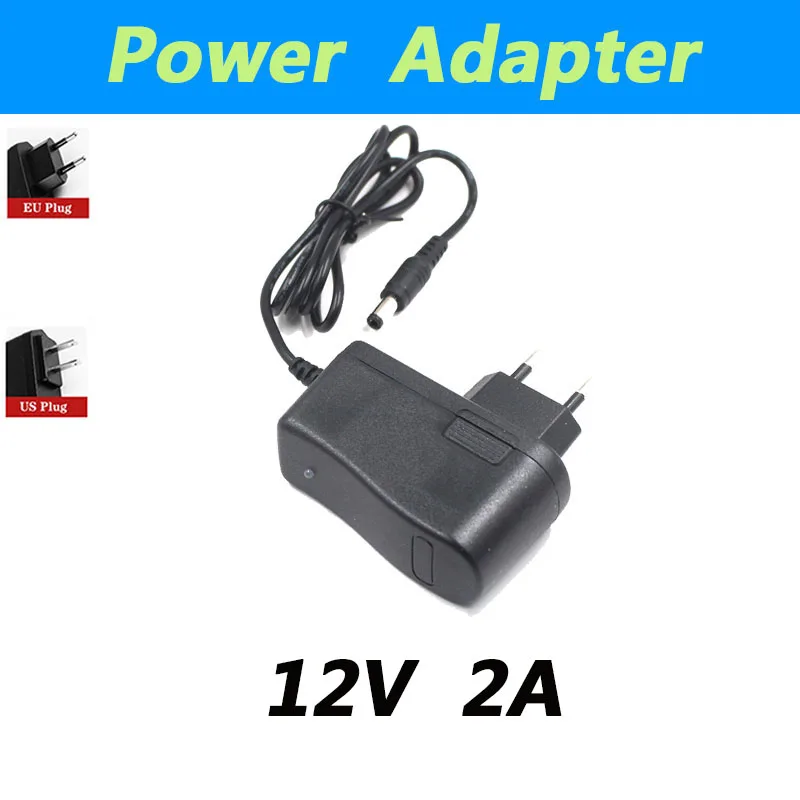 Power Supply 12V 2A AC 100V 220V DC 12V 2A 2000mA Converter Adapter EU US Plug 4.0mm x 1.7mm for LED CCTV