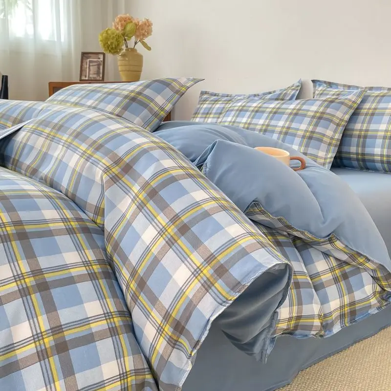 Autumn and winter new skin-friendly washable bedding four-piece dormitory student dormitory three-piece comfortable