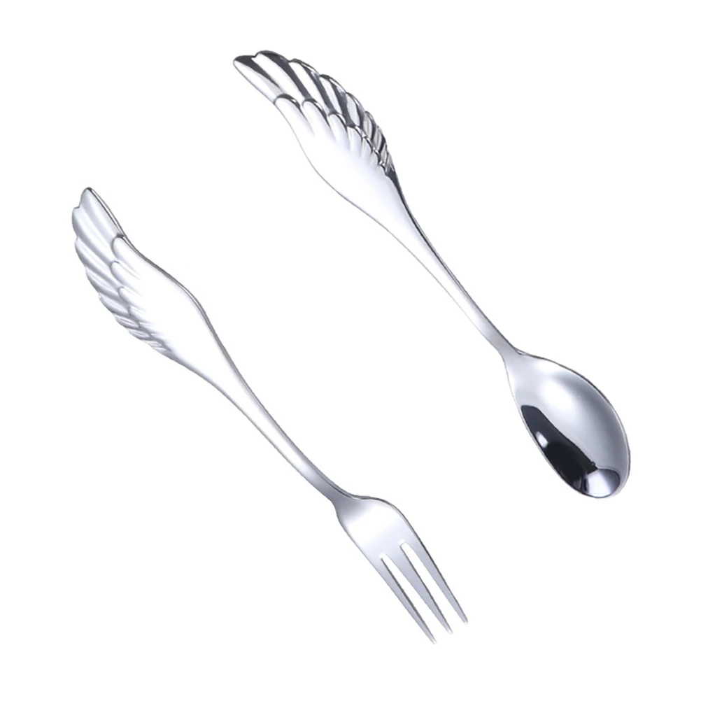 

Stainless Steel Portable Fork Set Lightweight Portable Practical Tableware Gift Silverware Dining Accessories